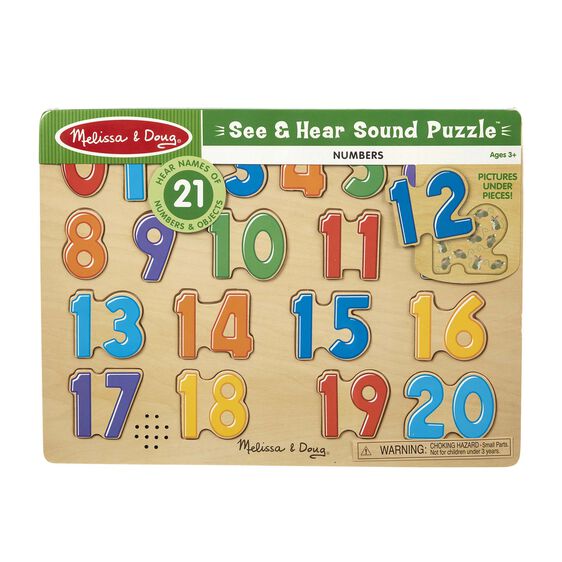 Melissa & Doug 21 Piece Sound Number Puzzle