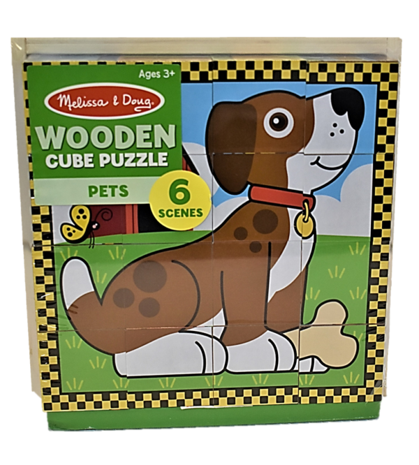Wooden Cube Puzzle, Pets
